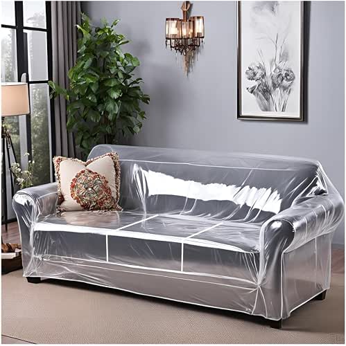 Evelots Clear Couch Cover - Thick Heavy Duty Vinyl 3