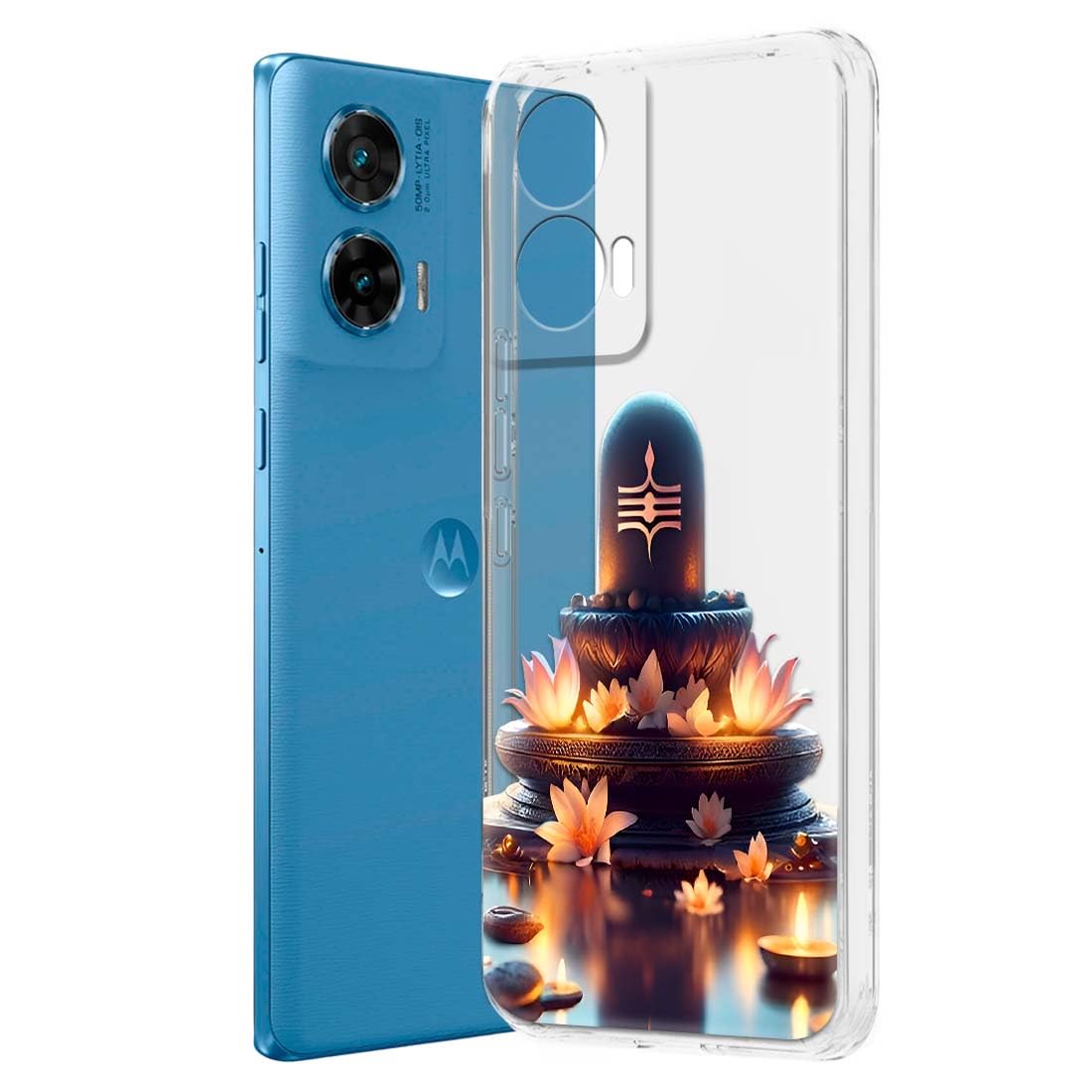 Fashionury Back Case for Moto G96 5G, Print Silicone Stylish Back Cover Case for Moto G96 5G -D3222