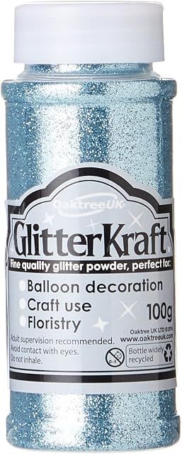 ELEGANZA Fine Quality Glitter, Light Blue, 3 x 3 x 9 cm