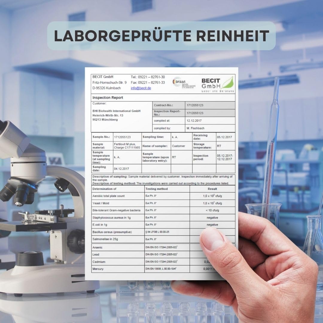 Fertilovit M plus | Fruchtbarkeit und Spermienbildung | Kinderwunsch Vitamine für den Mann | studiengetestet, patentiert für die Fertilität | 90 Kapseln