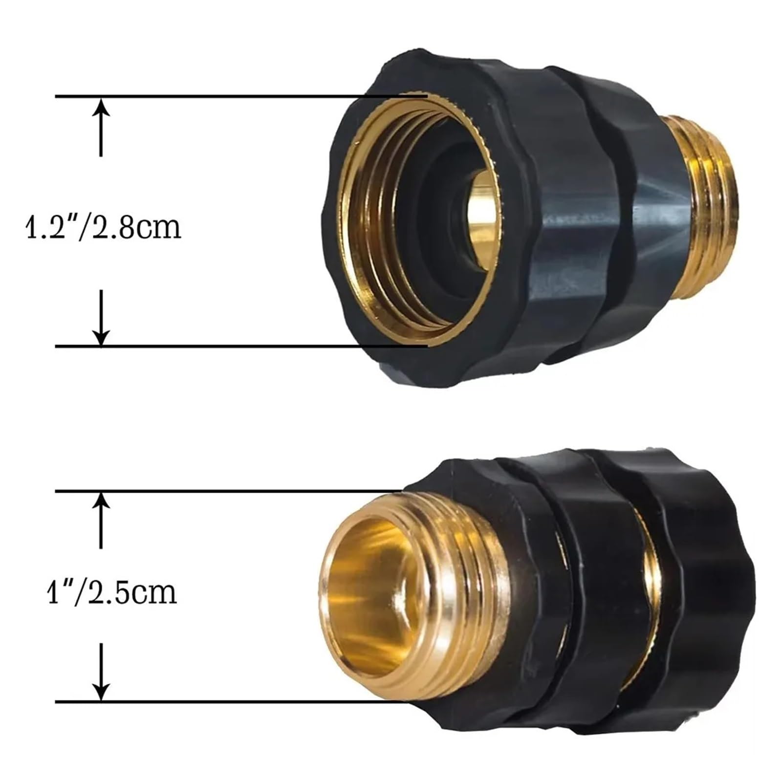 Connettore rapido for tubo da giardino, raccordo maschio e femmina da 3/4 pollici(4 Set)