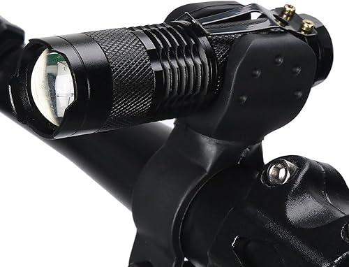 Luz LED para bicicleta de 260 lúmenes, impermeable, faro delantero de bicicleta de 360°, luz telescópica para bicicleta, luz ajustable para