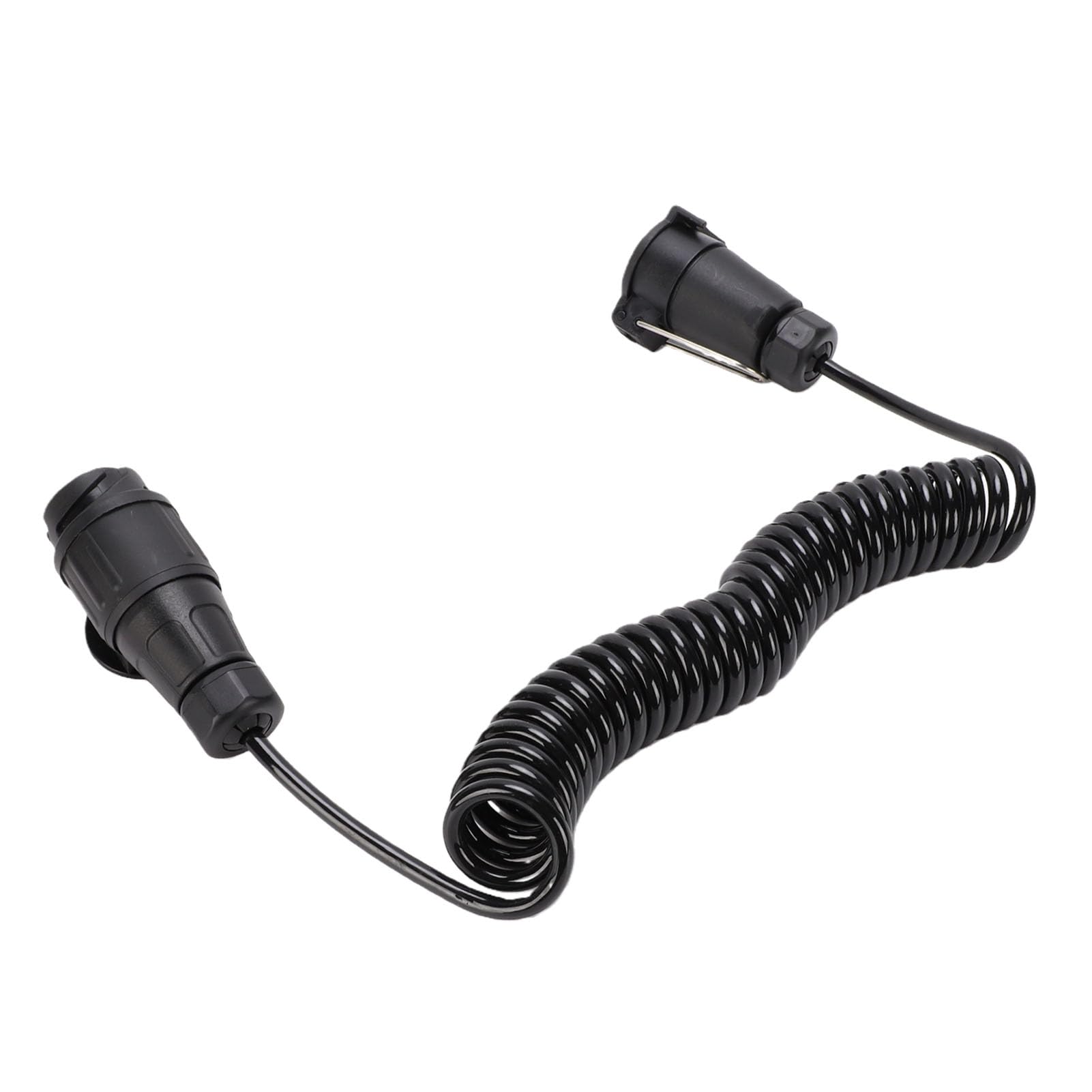 13-poliger Stecker auf 7-polige Steckdose, Anhänger-Verkabelungsadapter, 9,84 Fuß Langes Spiralverlängerungskabel, Robuster Universalstecker mit Plug & Play, Ideal für Wohnmobile, Anhänger und