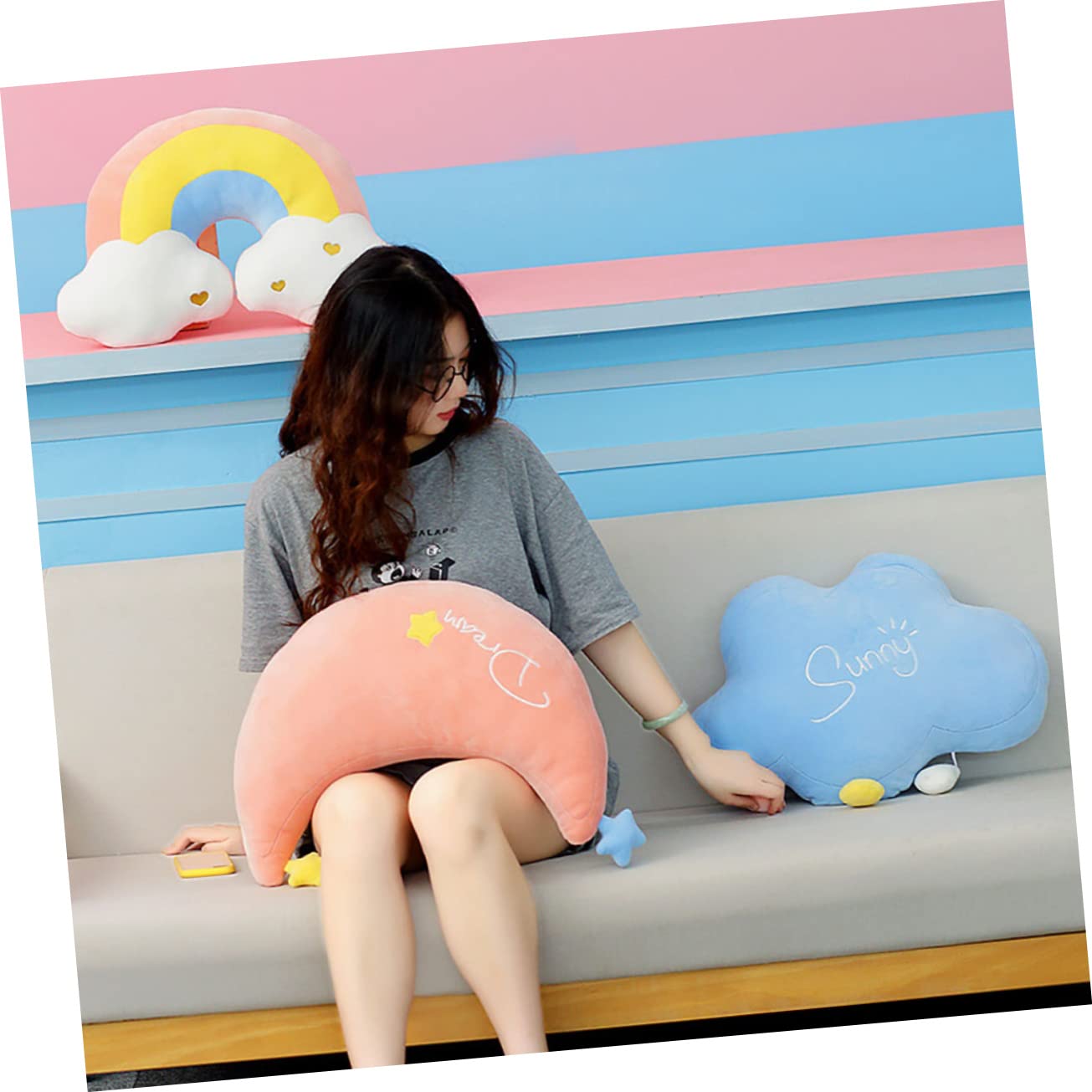 Garneck Cuscino Decorativo Forma in Peluche Cuscino per Decorare Sofa e Ufficio Regalo per Amanti