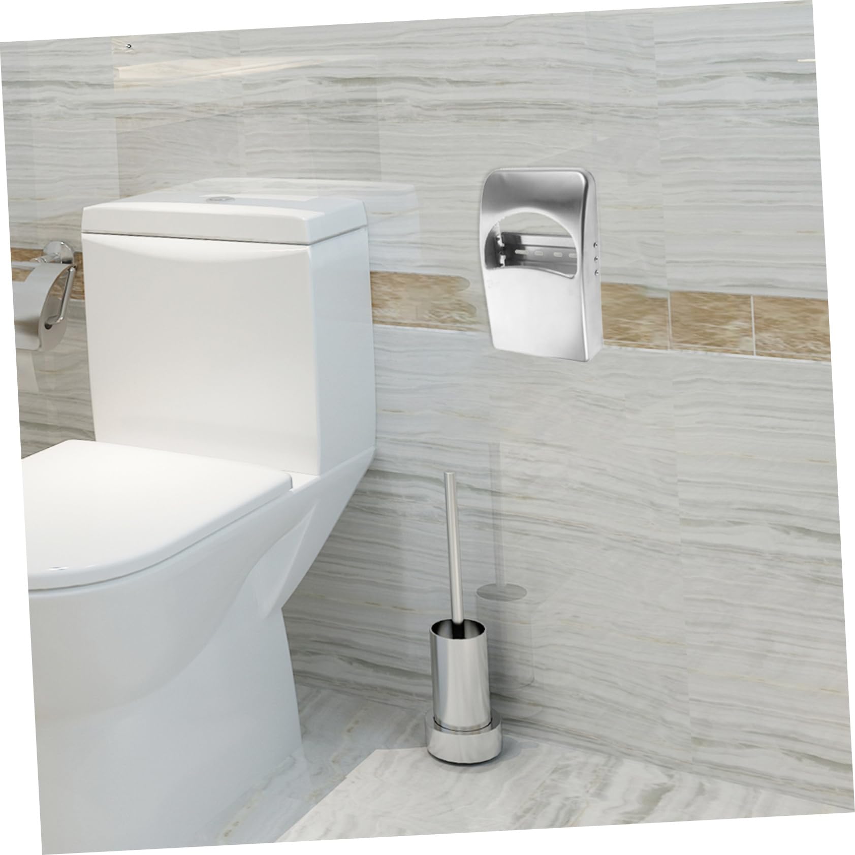 Dispenser Copriwater Acciaio Inossidabile Per Bagni Commerciali Supporto Per Coprisedile Per Uffici e Ristoranti Design Funzionale e Capacità Generosa Per Ambienti Ad Traffico