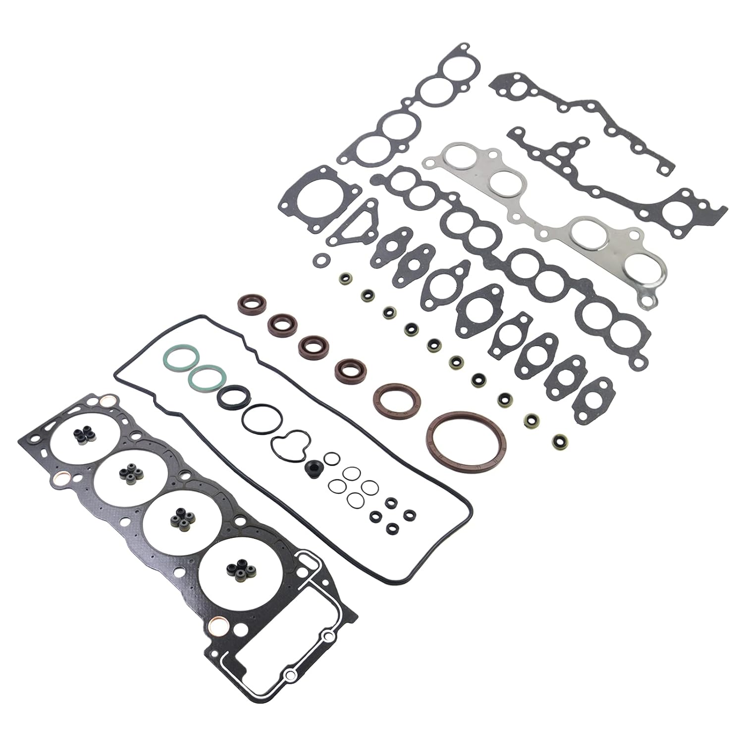Cylinder Head Gasket Kit Replacement for 1995-2004 Toyota Tacoma 4Runner T100 2.4L 2.7L HS9465PT-2 HS9465PT-3 GLOSSY AUTO PARTS