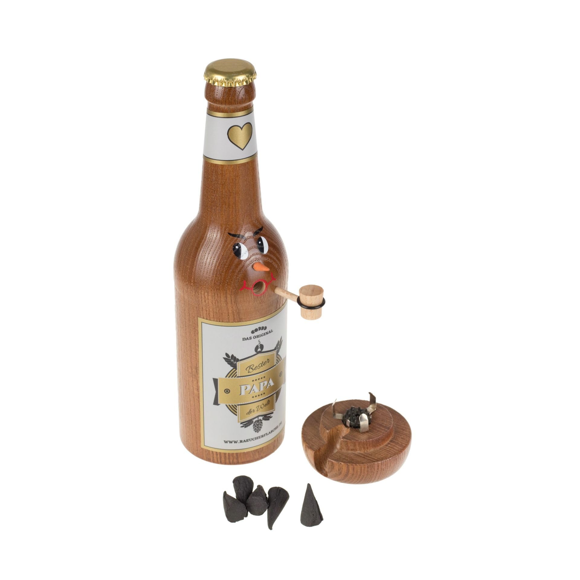Bier Longneck 0,5 l braun (Bester Papa)