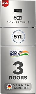 Bosch 302L, 3 Star, MaxFlex Convert Frost Free Triple Door Refrigerator | 8-in-1 Convertible Storage Modes | 57L Extra Convertible Zone |Cool Extend up to 18 hours (CMC33S23VI, 2026 Model, Fine Steel)