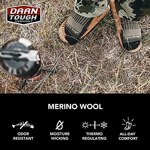 Darn Tough Merino Wool Over-The-Calf Hunter Sock With Extra Cushion - Men's Charcoal X-Large #TOP6