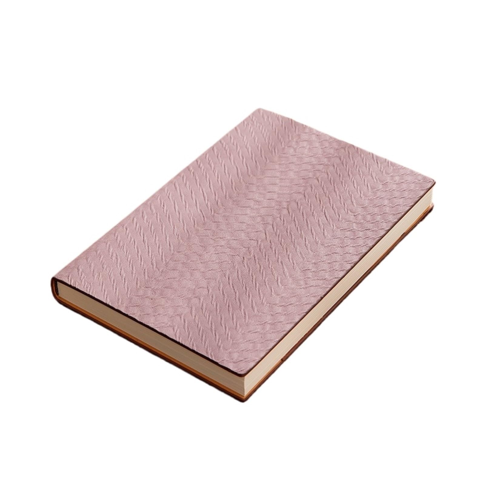 Cahier Bloc-Notes Agenda A5 À Pages Intérieures Épaisses, Carnet De Notes Réunions, Cahier Travail Et D'études Matériel de Dessin(Rosa)