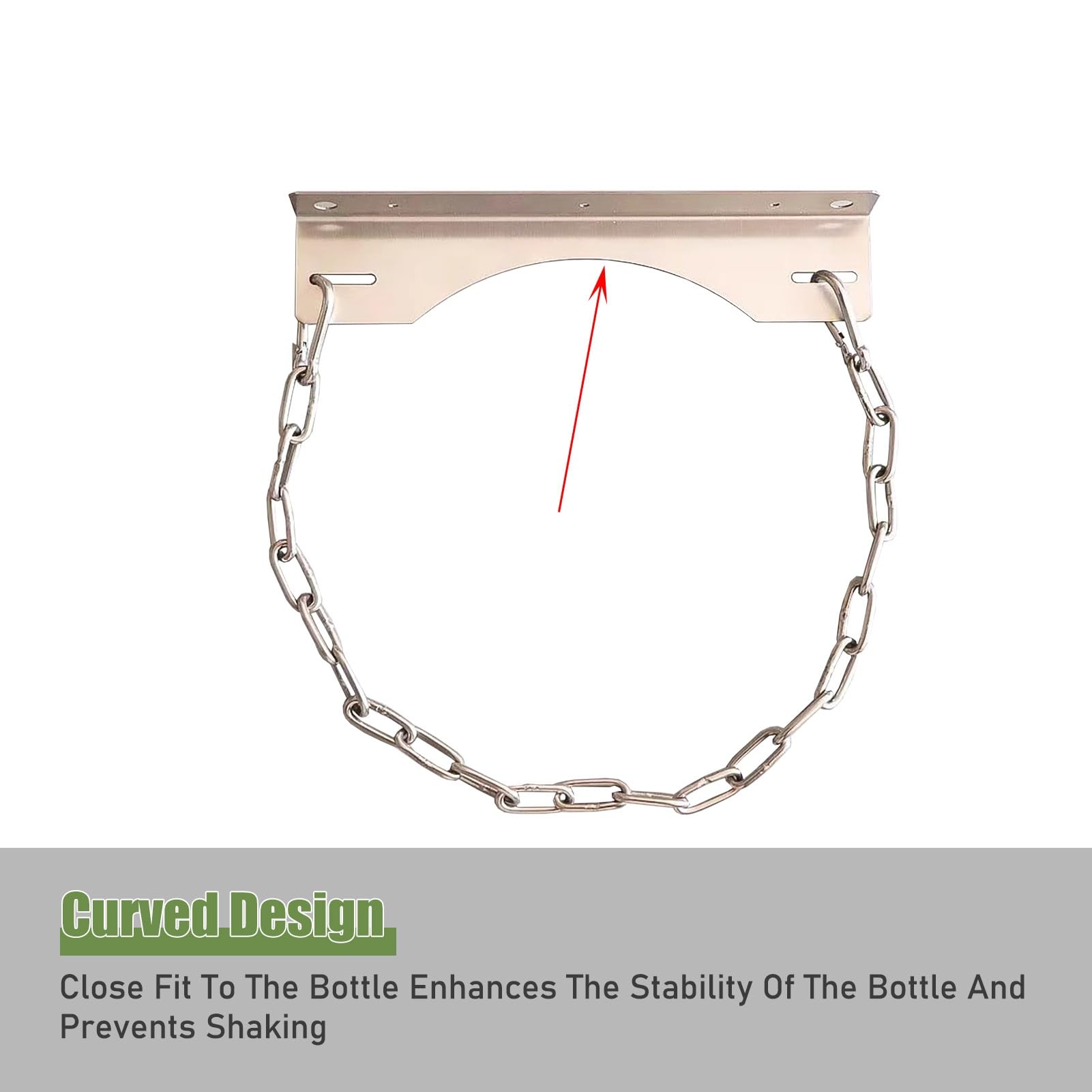 Soporte para Botella de Oxígeno Soporte de Montaje en Pared para Cilindros, Soporte de Acero Inoxidable para Soldadura de Oxígeno Soporte para Cilindros de Gas, para Almacenamiento de Propano de 8 A 4