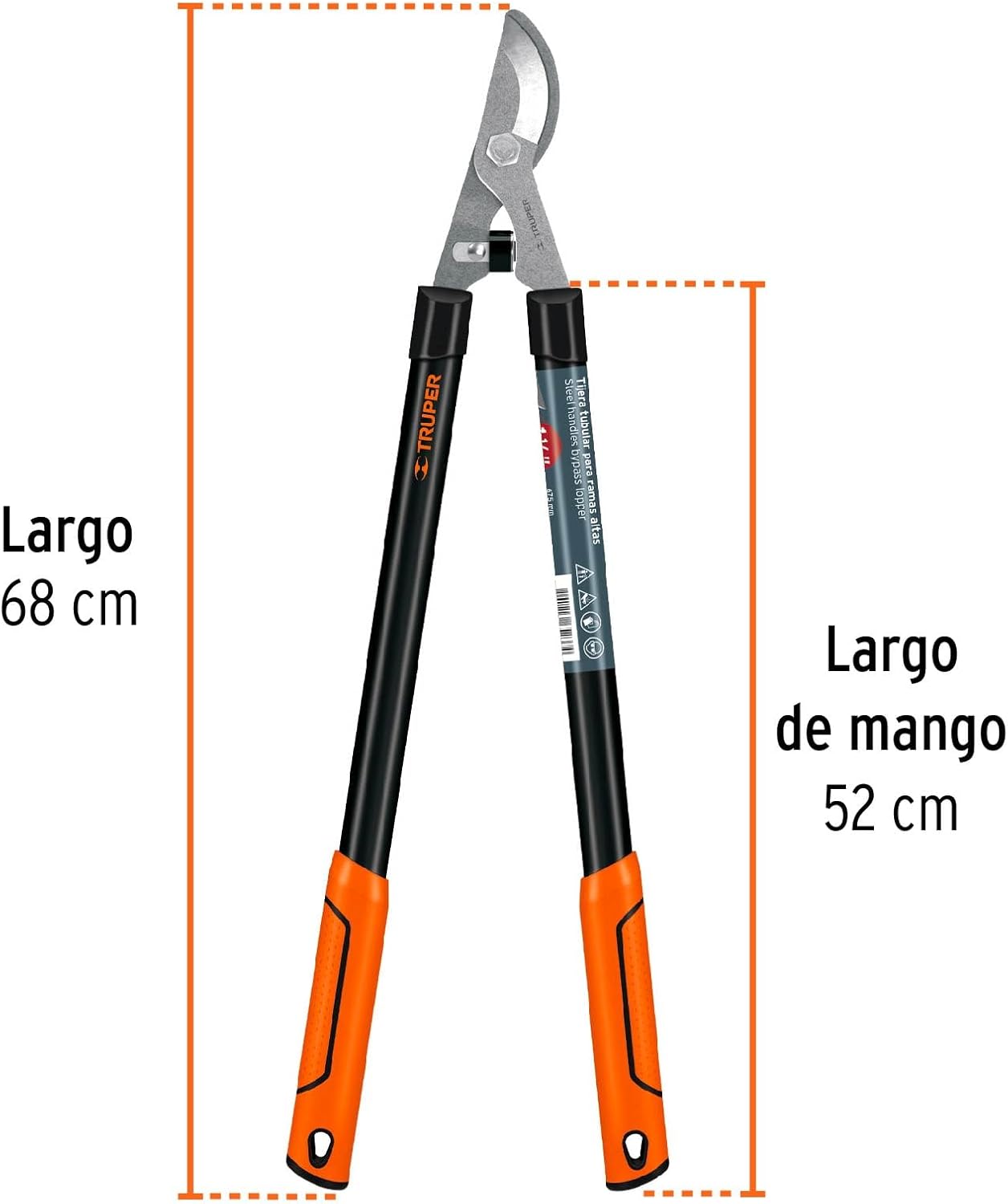TRUPER TB-122 21" "Classic" Tubular Handle Bypass Loppers