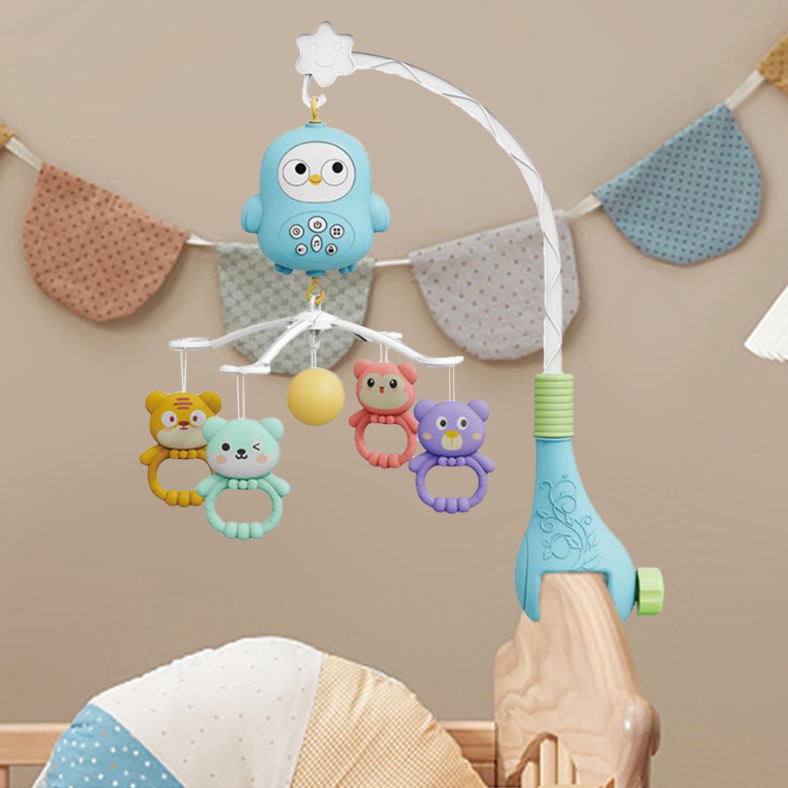 Mobili per Culla Carillon Musicale per Lettino con Melodie | Sonaglio per Lettini Bambini Camera da e Soggiorno