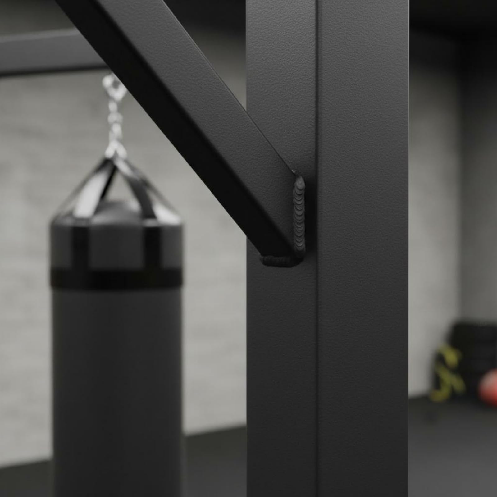 Stand da Pugilato Pavimento Struttura Robusta Porta Sacco Pugilato Acciaio Al Carbonio Attrezzatura Sportiva per Palestra, Casa