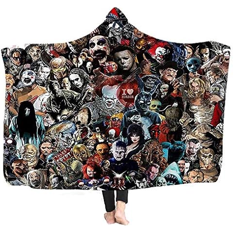 Diifoy Manta con Capucha de Película de Terror 3D Cover