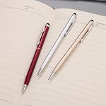 15 Stylus Styles Pack pour Ecrans tactiles Stylos Style Pen Compatible avec les tablettes de téléphone Kindle et Black Ink Ballpoint Pens-2 en 1 Stylistes stylos pour écrans tactiles