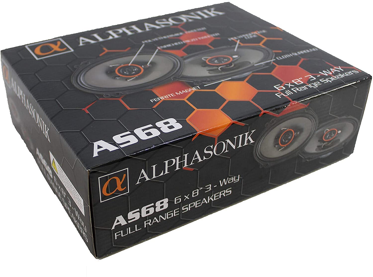 Amazon.com: Alphasonik AS68 Loudspeakers 1 Pair of 6X8 350W Max 3
