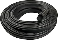 FengleAuto D-Shaped EPDM Rubber Weather Stripping Door Seal for RV Slide Out, Truck, Boat - 1" Self-Adhesive Heavy Duty, 32.8 Ft