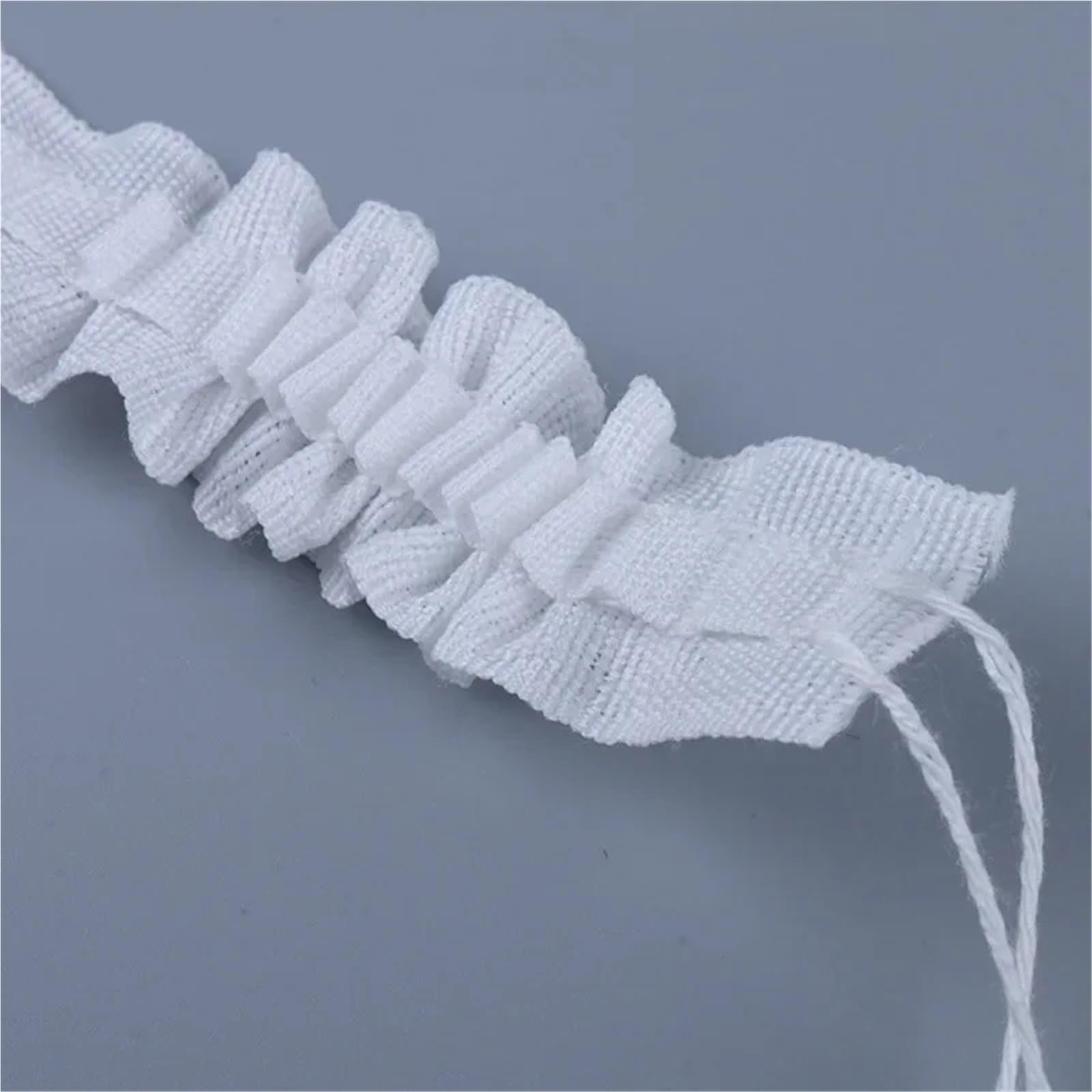 Rufflette pour Rideaux Bande plissée for Rideau supérieur à œillets Blancs, Accessoires for Tringle Poche(30mm Width,26 Meters)