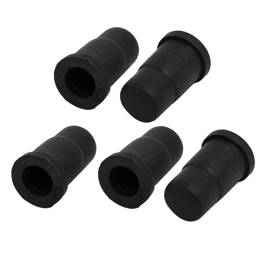 Uxcell Black Sourcingmap 5Pcs 32Mmx19mm Socket Sleeve Inserts Caps For Grip Neck Caster Wheel