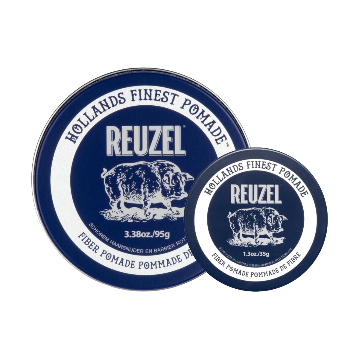Reuzel 2026 Road Trip, pommade fibre, pommade à faible brillance, tenue ferme pour un look texturé et plus volumineux, facile à recoiffer, 95g + format voyage gratuit 35g