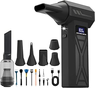SJACXANM Blower Air Compressed Air Blower, Battery Blower 150000RPM, Powerful Wireless Mini Blower,