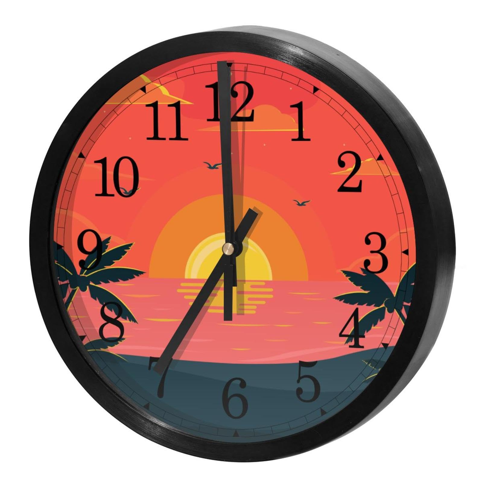 Horloge murale silencieuse à piles pour retrouver le sommeil au bureau
