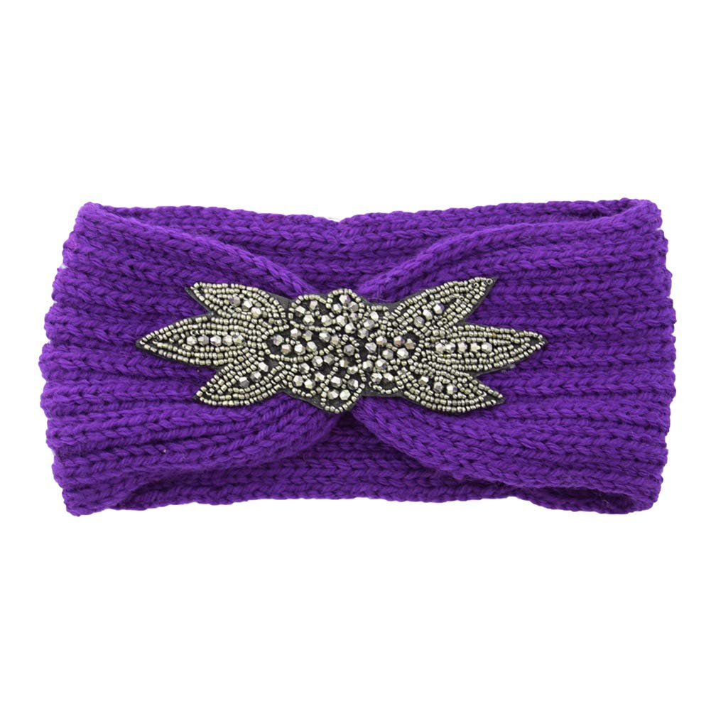 LeJulyeekay Winter Hair Wrap Crochet Turban Headband for Women Crocheted Headwrap for Girls