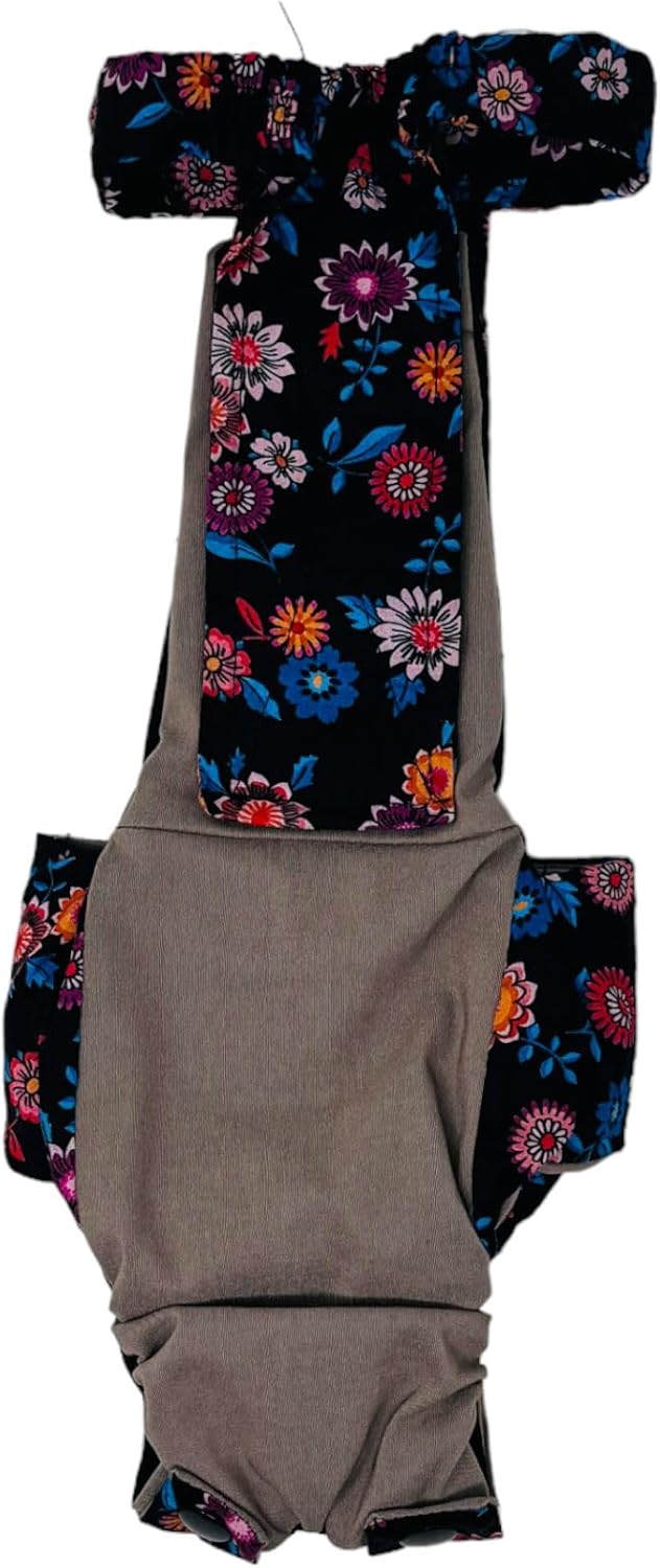 Moonlit Meadow Dog Diaper Snappy Overall, XXL - Belly Band Alternative - Made in USA