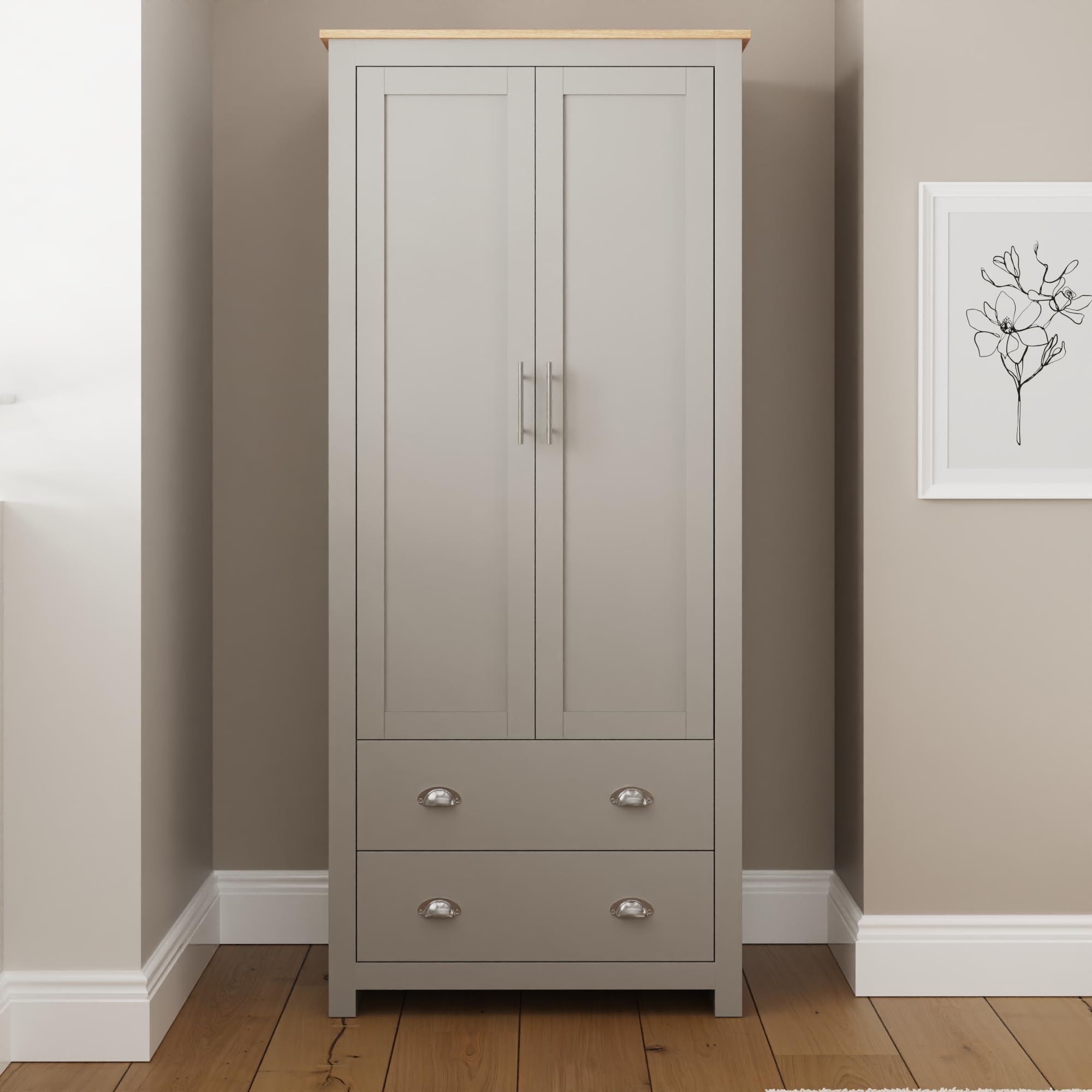 Gfw Lancaster 1 Drawer Shoe Storage - Grey