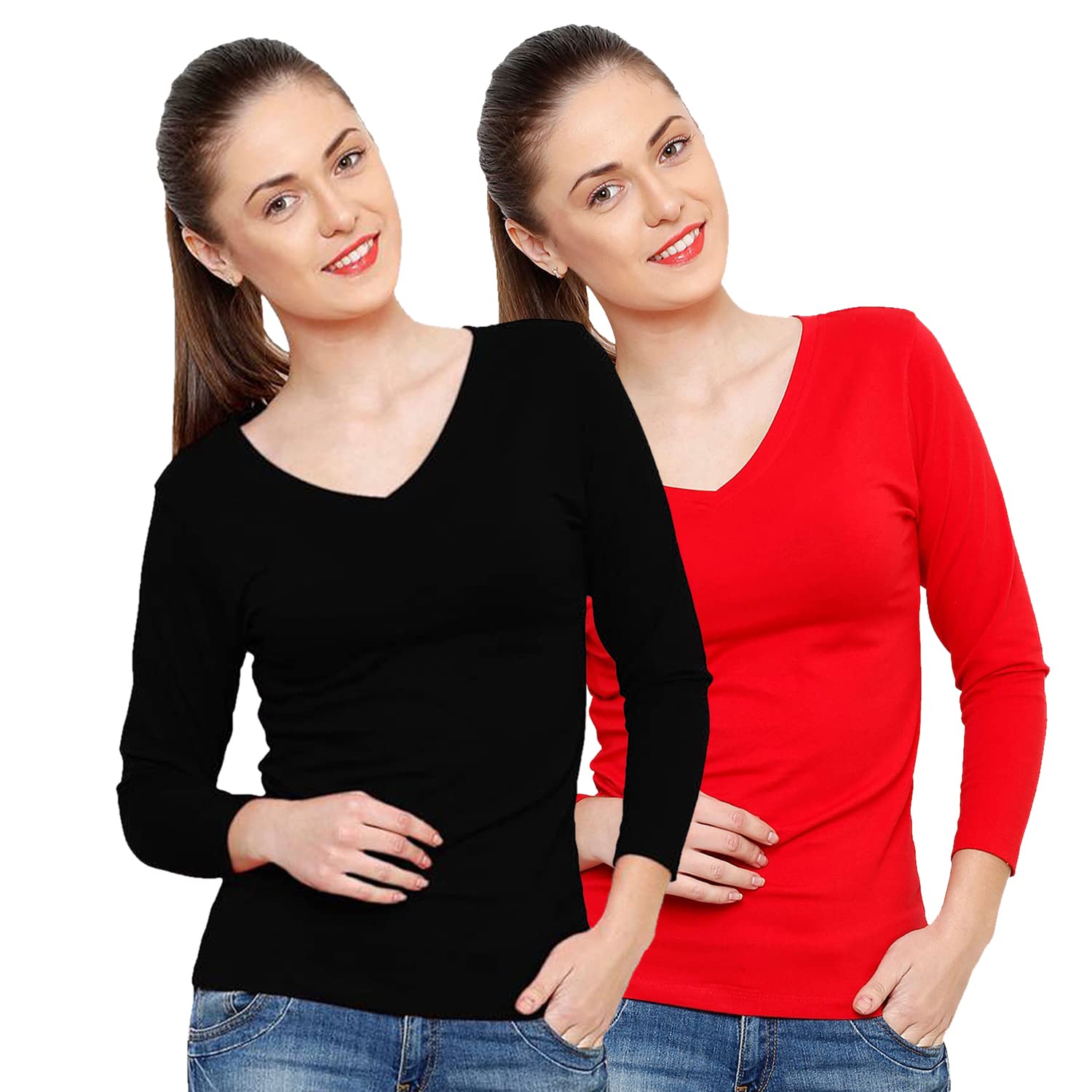 Women Full Sleeve Tops Pack of 2-image-39