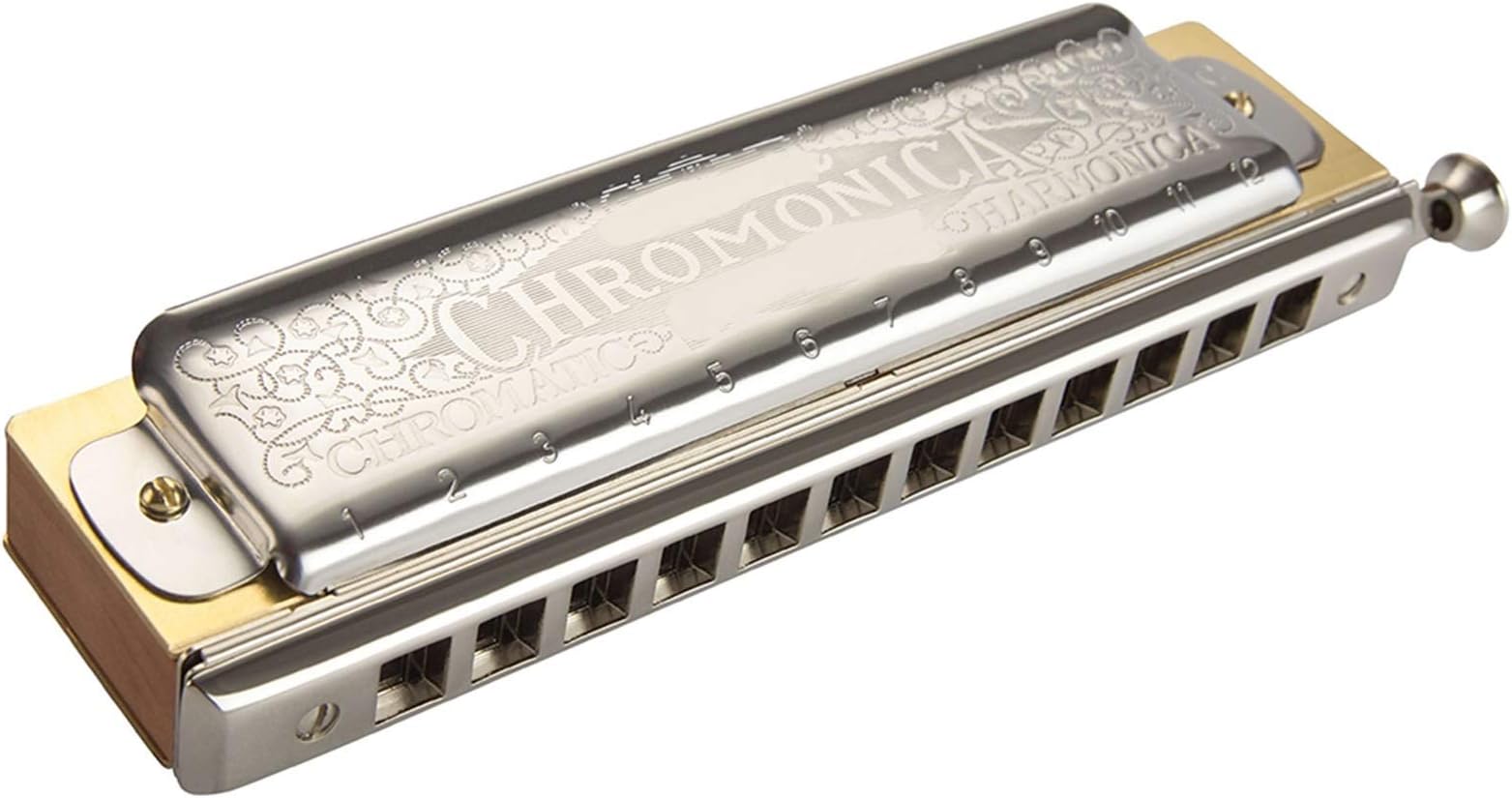 SWNAQUY CHENZHANMAOYI Hohner Super Chromonica 270 Chromatic Harmonica 12 Holes Instrumentos Key C Musical Instruments Pearwood Comb Square Mouthpieces (Color : Key of C)