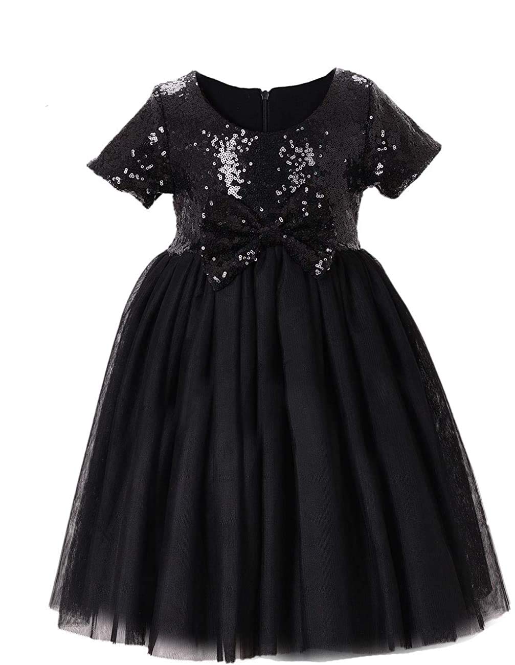 Kids Girl's Sequence Midi Frock Dresses