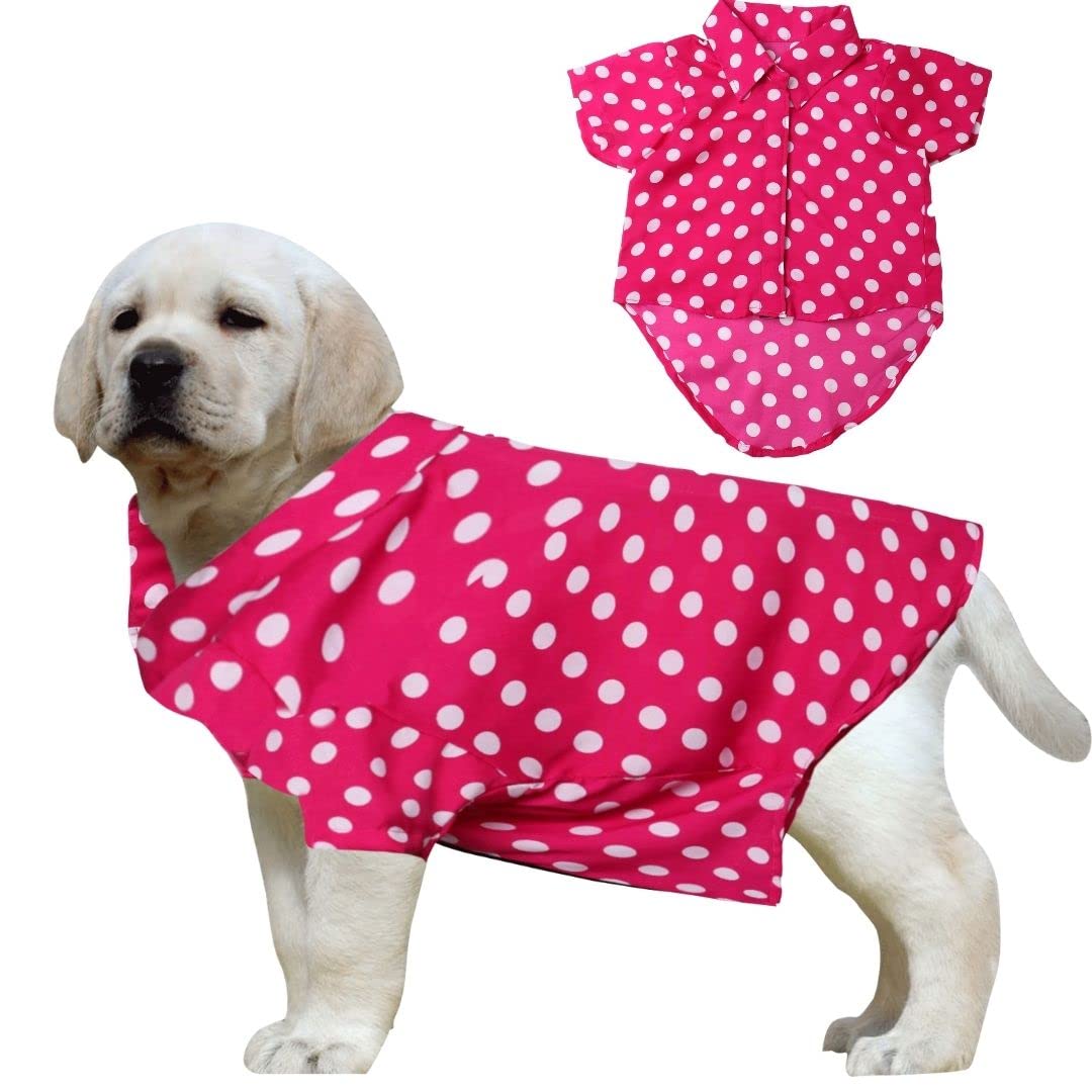 Western Era Super Soft Trendy Printed Shirt, Ultra Comfort Dog Apparel, Cotton Printed Breathable Basic Vest Dog Shirt, Cute Lightweight Thin Shirt for Your Furies (Polka Pink) (XXLarge - 28inch) (B0B6FQ8FP9) Amazon Price History, Amazon Price Tracker