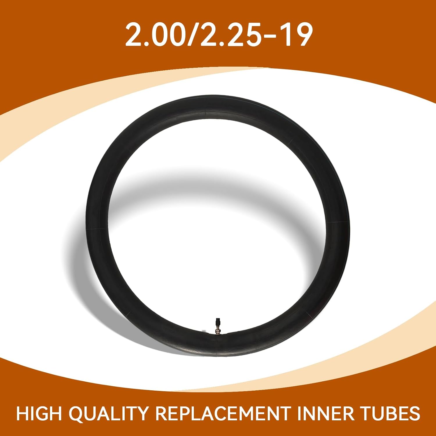 2 Pack 2.25-19 Inner Tube 2.00/2.25-19" 225/250-19 Dirt Bike Tubes Replacement with TR4 Straight Valve Stem
