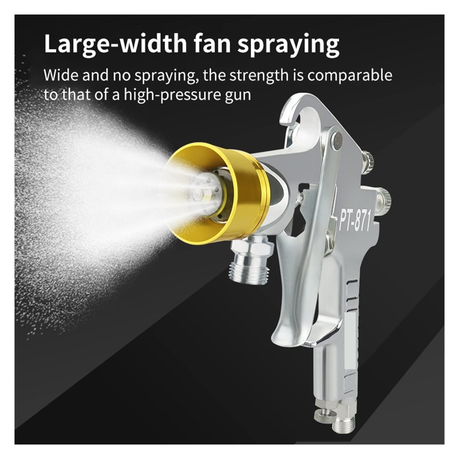 Pistola per idropulitrice, Pistola A Spruzzo 2.0 2.5 3.0 3.5 4.0mm Pistola A Spruzzo Ad Aria Professionale HVLP Spruzzatore Di Vernice Strumento Di Verniciatura For Mobili For Auto per il giardino, l'