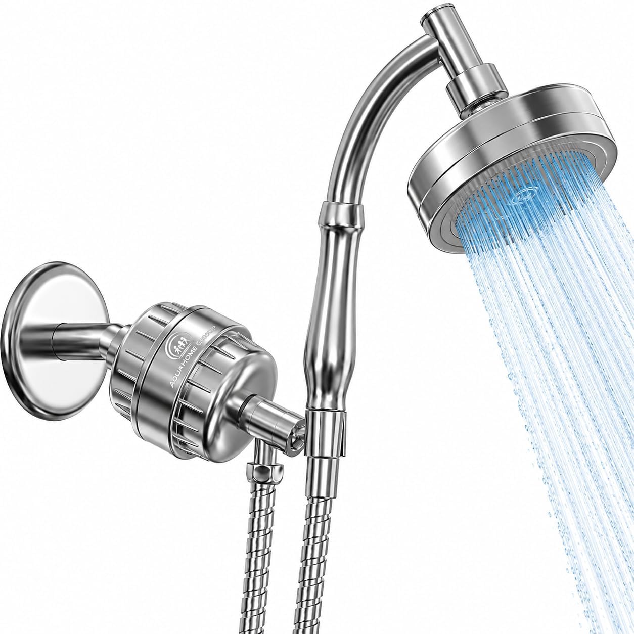 Filtered Handheld Shower Head & 20 Stage Shower Filter - 1.8GPM - Chrome