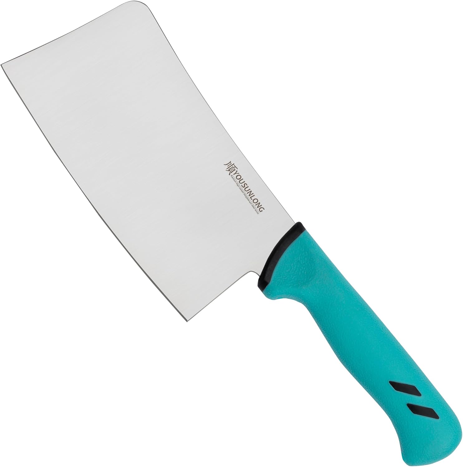 YOUSUNLONG Meat Cleaver - Bone Chopper 7 Inch - Premium High Carbon Molybdenum Steel - Specialized for slaughterhouses - Santoprene Handle