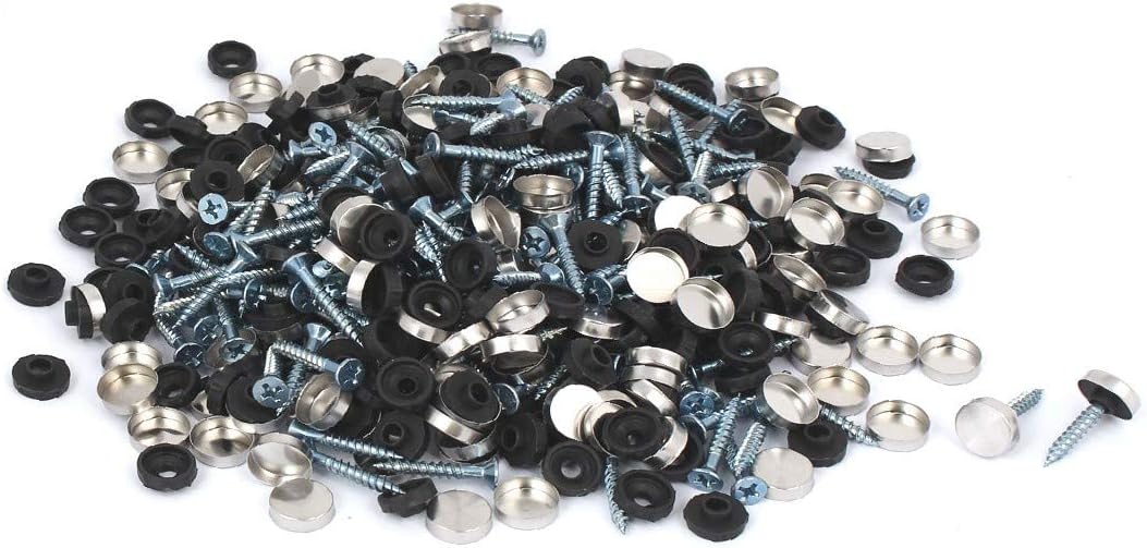New Lon0167 Door Table Featured Wardrobe Round Stainless reliable efficacy Steel Mirror Screw Cap Nail 12mm Dia 400pcs(id:4e7 74 7b a73)