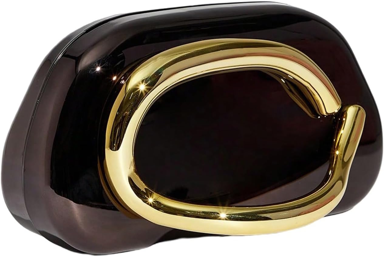 Floerns Women’s Metal Evening Handbag Party Clutch Purse Trendy Crossbody Bag