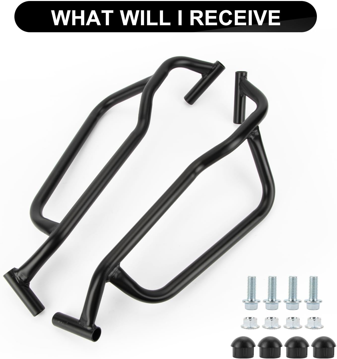 PSLER Iron Motorcycle Frame Guard Crash Bar Protector for Zuma 125 2022-2023