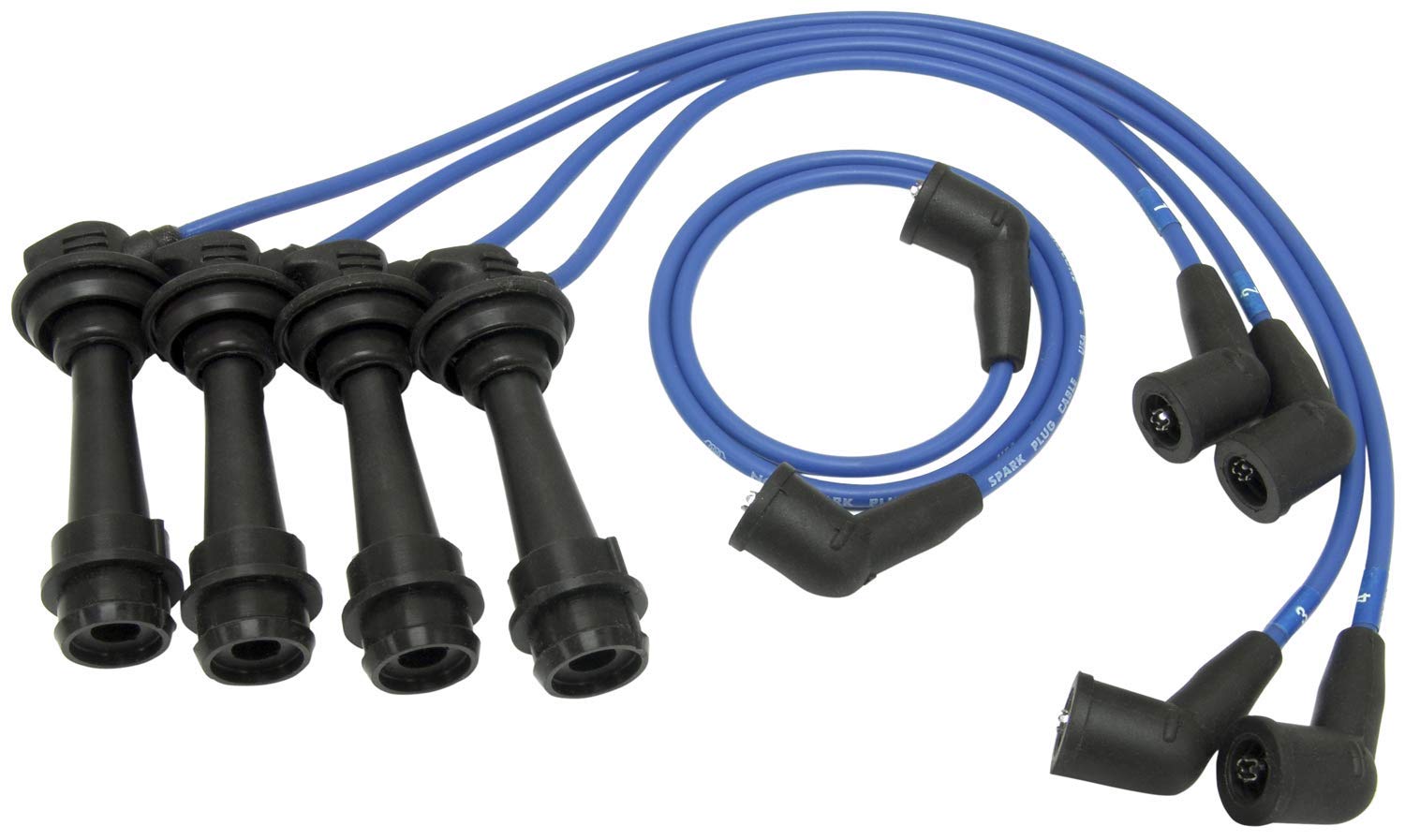 NGK RC-FDZ052 Spark Plug Wire Set – 8mm Ultra-Low Resistance, 6 Wires With Numbered Boots