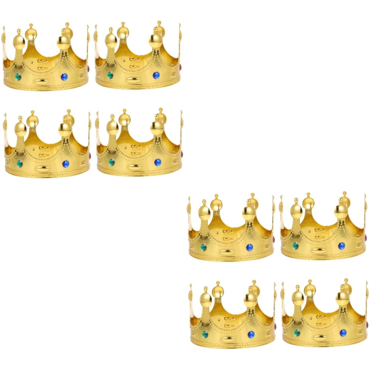 FOMIYES 12 Pcs Crown Headband Plastic Headband Gold Hair Ties Hats for Prince Symbol Jewelry Crown for Men Headpiece Costume Accessories Costume Crown Golden Gold Paper