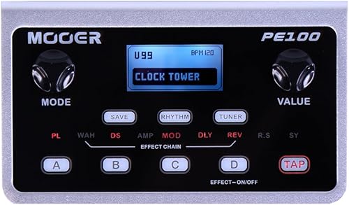 Vista 34 de MOOER GE200 Pedal de efectos múltiples para modelado de amplificador de guitarra GE200,GE150,GE200 Plus,GE200 Pro,PE100,GE250