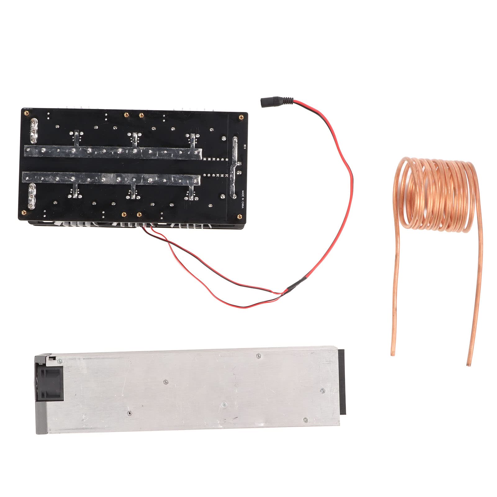 Dissipation Thermique Rapide de L'appareil de Chauffage par Induction DC12V-48V de 2500W ZVS pour Le Fer, Le Cuivre, l'or, l'argent, Le Matériel de Carte PCB en Aluminium (Prise