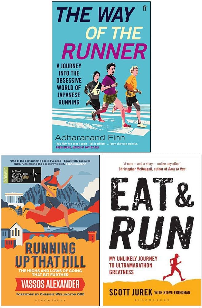 The Way of the Runner, Running Up That Hill, Eat And Run 3 Books Collection Set