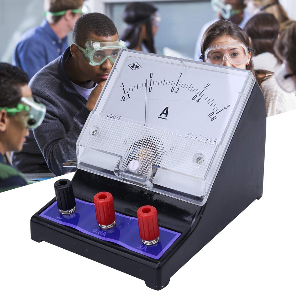 Lab Analog Ammeter, Educational Overhead Projection Ammeter DC Current Meter for School Class Physics Teaching Tool Accessories