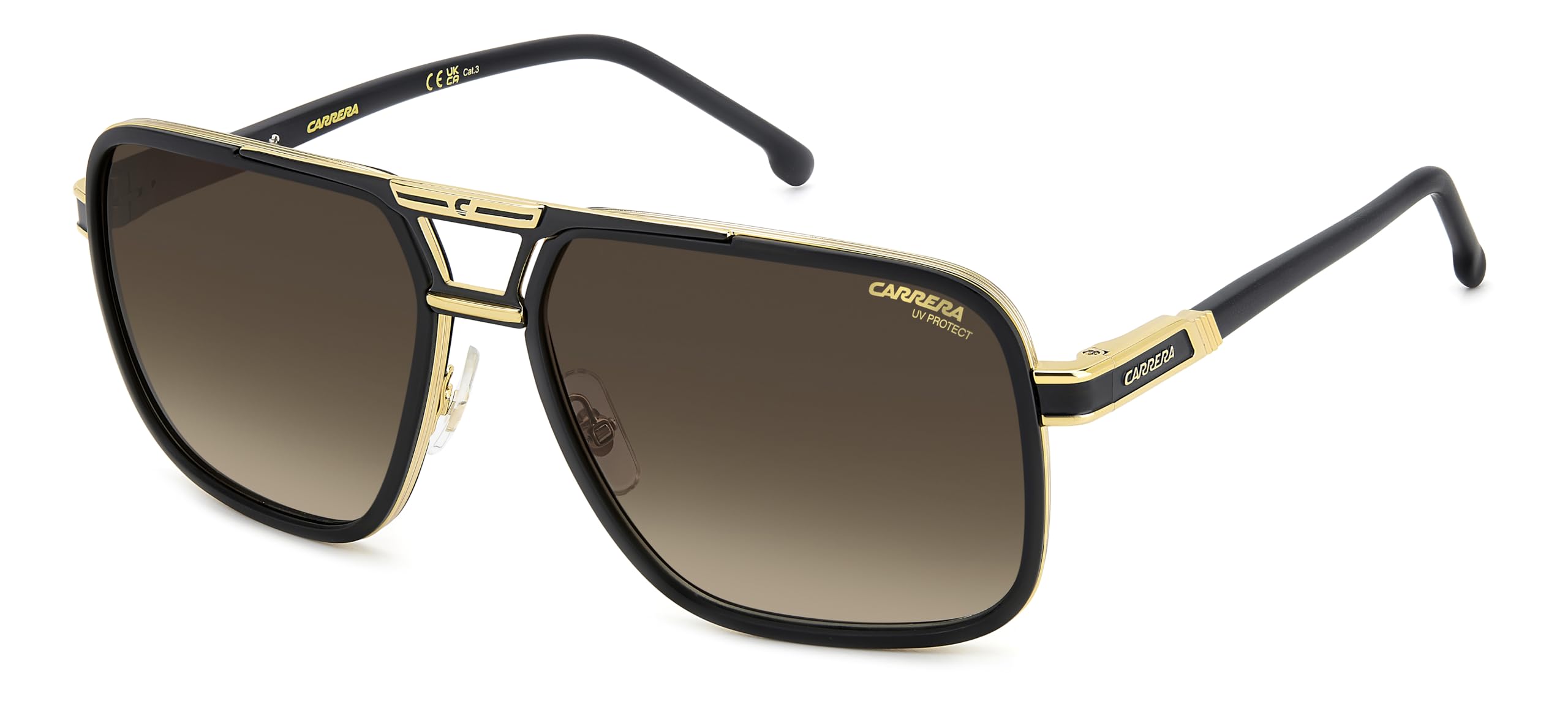 Carrera CARRERA 1071/S MATTE BLACK GOLD/BROWN GRADIENT 61/16/145 men Sunglasses