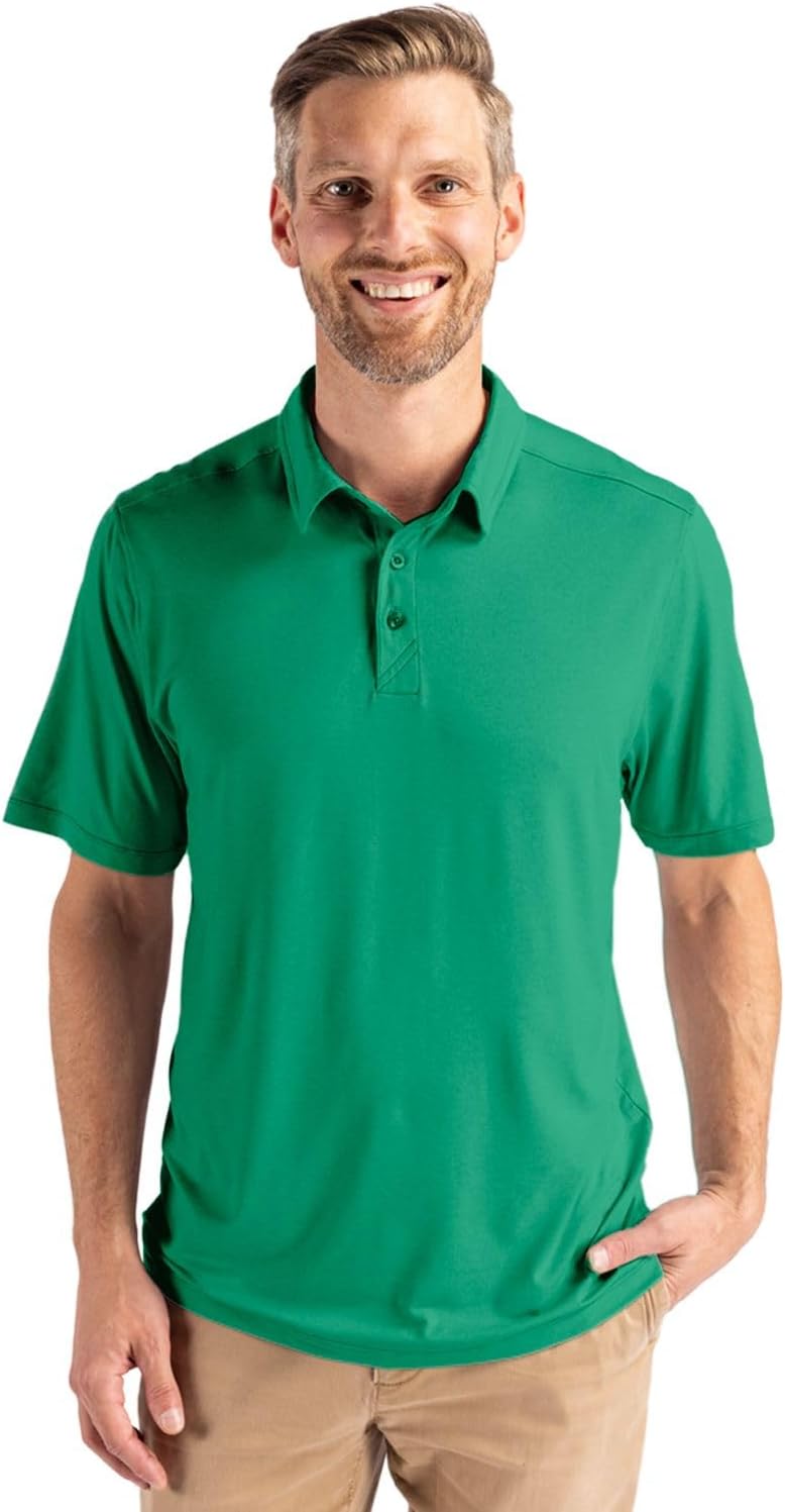 Cutter & Buck Coastline Epic Comfort Recycled Mens Polo, White, XXXL