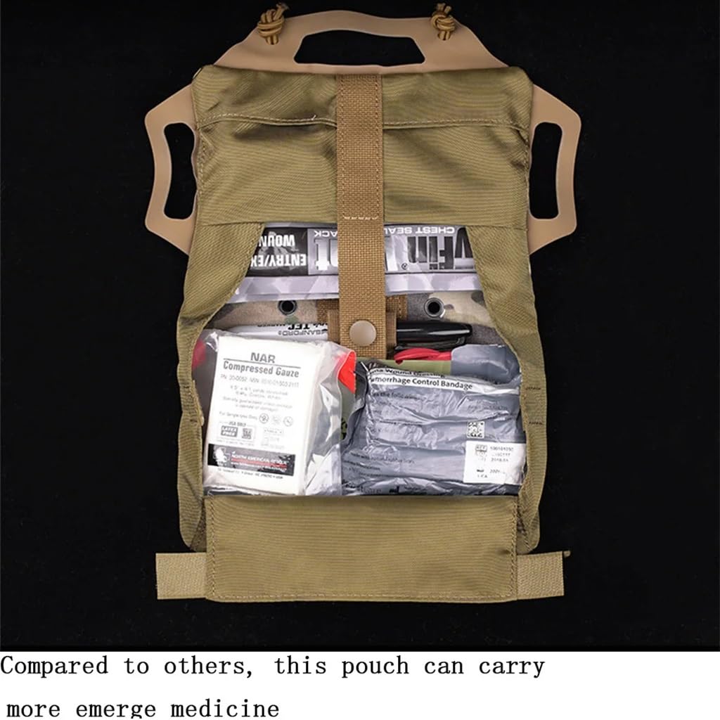 Taktische IFAK Tasche Rolle Und Träger Medizinische Trauma Kit Tasche Erste Hilfe Kits Lagerung Weste Zubehör EDC Outdoor Jagd (Color : RG)